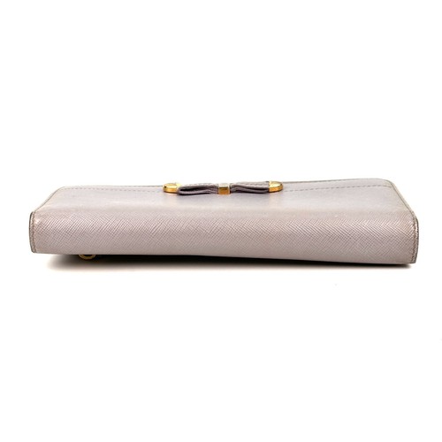 PRADA Saffiano Leather Wallet Ribbon Authentic 0251 - Imagen 10 de 24
