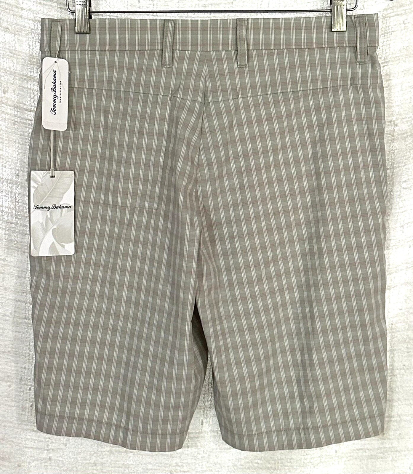 NWT Tommy Bahama IslandZone Men’s Size 30 About That Tan Check Golf Shorts $110