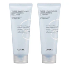 COSRX Hydrium Triple Hyaluronic Moisturizing Cleanser - 150ml × 2-Deep Hydration