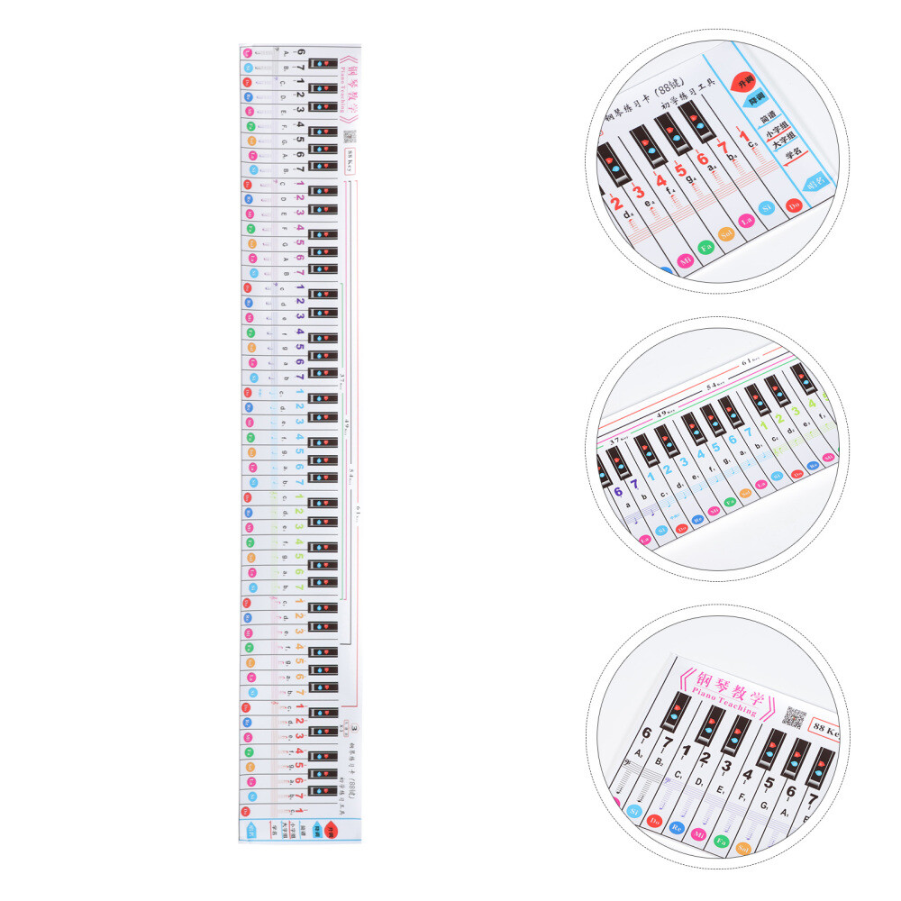 Portable Piano Keyboard Tuning Kit with Handroll Practice Paper and Finger Guide-image