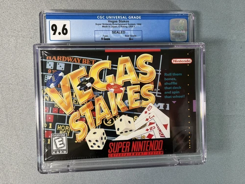 Vegas Stakes SNES Super Nintendo New Sealed CGC 9.6