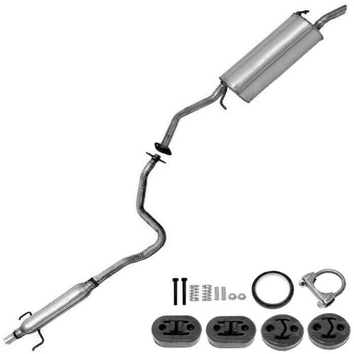 Exhaust Resonator Muffler with Hangers + Bolts fits 2004 09 Toyota