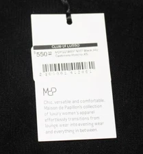 $550 New Maison De Papillon CASHMERE Sweater Oversized X-SMALL XS Black PONCHO