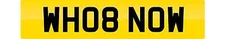 PRIVATE NUMBER PLATE WH08 NOW CHERISHED REGISTRATION WHO NOW PERSONAL REG PLATE