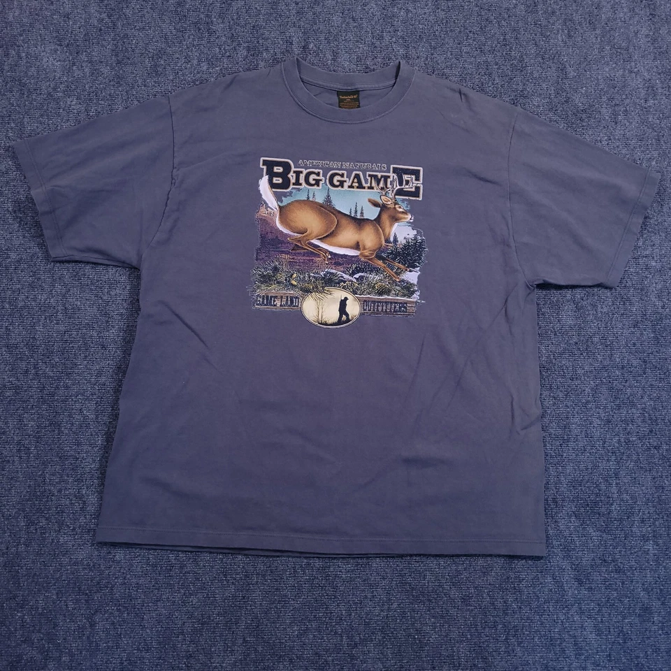 Timberland T-Shirt Men's XXL Big Game American Naturals Made In USA - Image 2 of 4