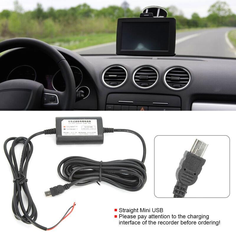 12V 24V to 5V 2.5A Mini USB Hardwire Kit for Dash Cam Power