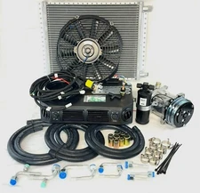 Universal Underdash AC Air Conditioning Evaporator Kit Hose Compressor Heat Cool