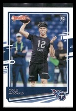 2020 Donruss #298 Cole McDonald Rookie Tennessee Titans