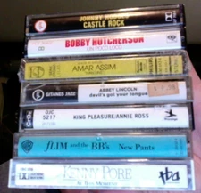 Jazz cassette tapes.....many sealed..... tapes $1.00 & up......Lot B