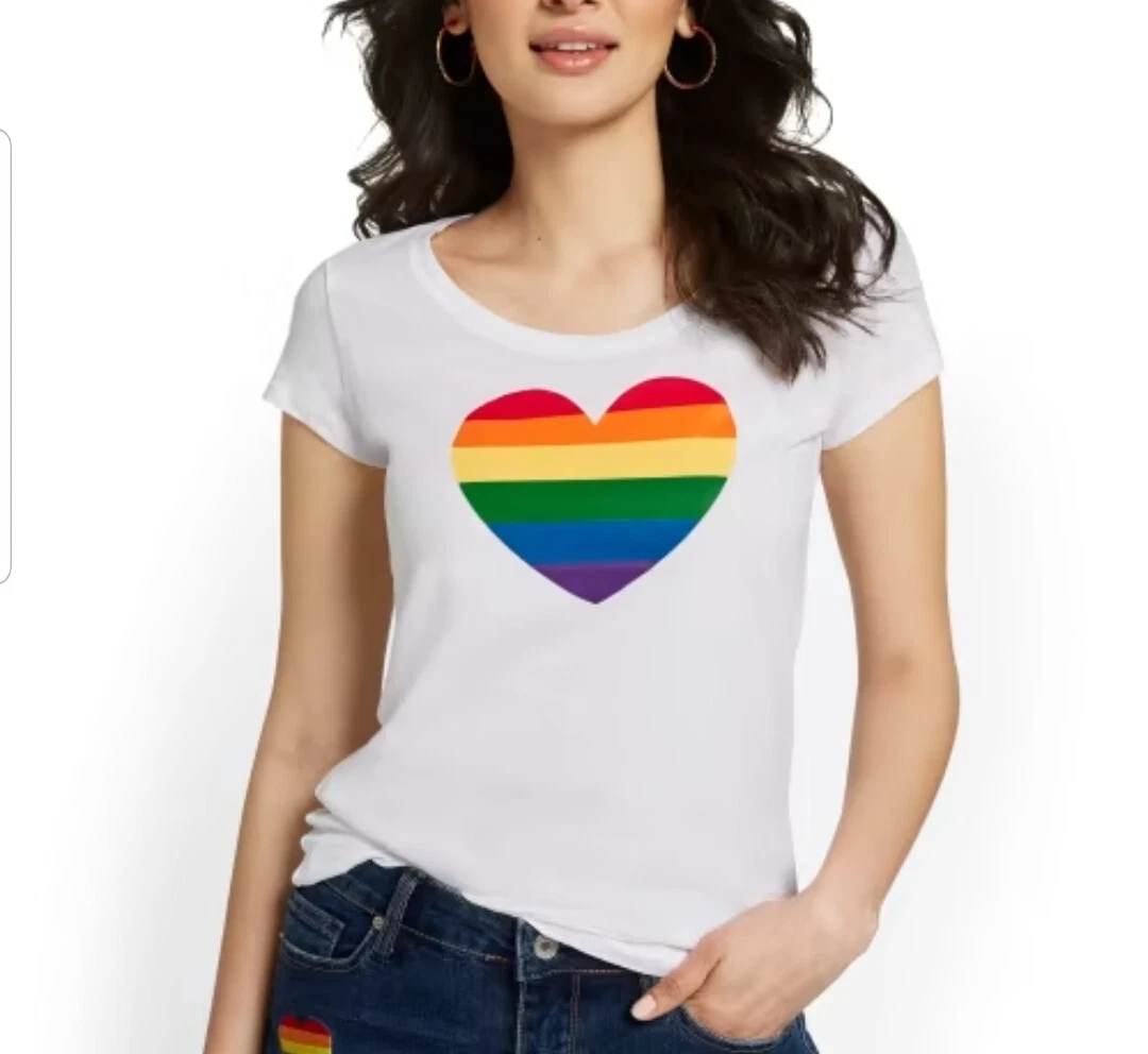  Pride love heart rainbow letters Long Sleeve T-Shirt :  Clothing, Shoes & Jewelry