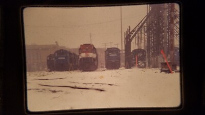 XTU03 35MM Train Slide ENGINE LOCOMOTIVE RR BAR BANGOR AROOSTOOK 1979 EEEEE