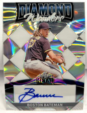 Boston Bateman 2024 Leaf Metal Diamond Wonders SILVER Lava Autograph Auto #5/25