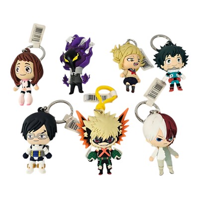 My Hero Academia Anime Figure Keychains Backpack Clips Lot of 7