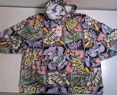 OH SNAP Drill Clothing Co Men Hoodie POP BOOM comic book SIZE 3XL MSRP$58