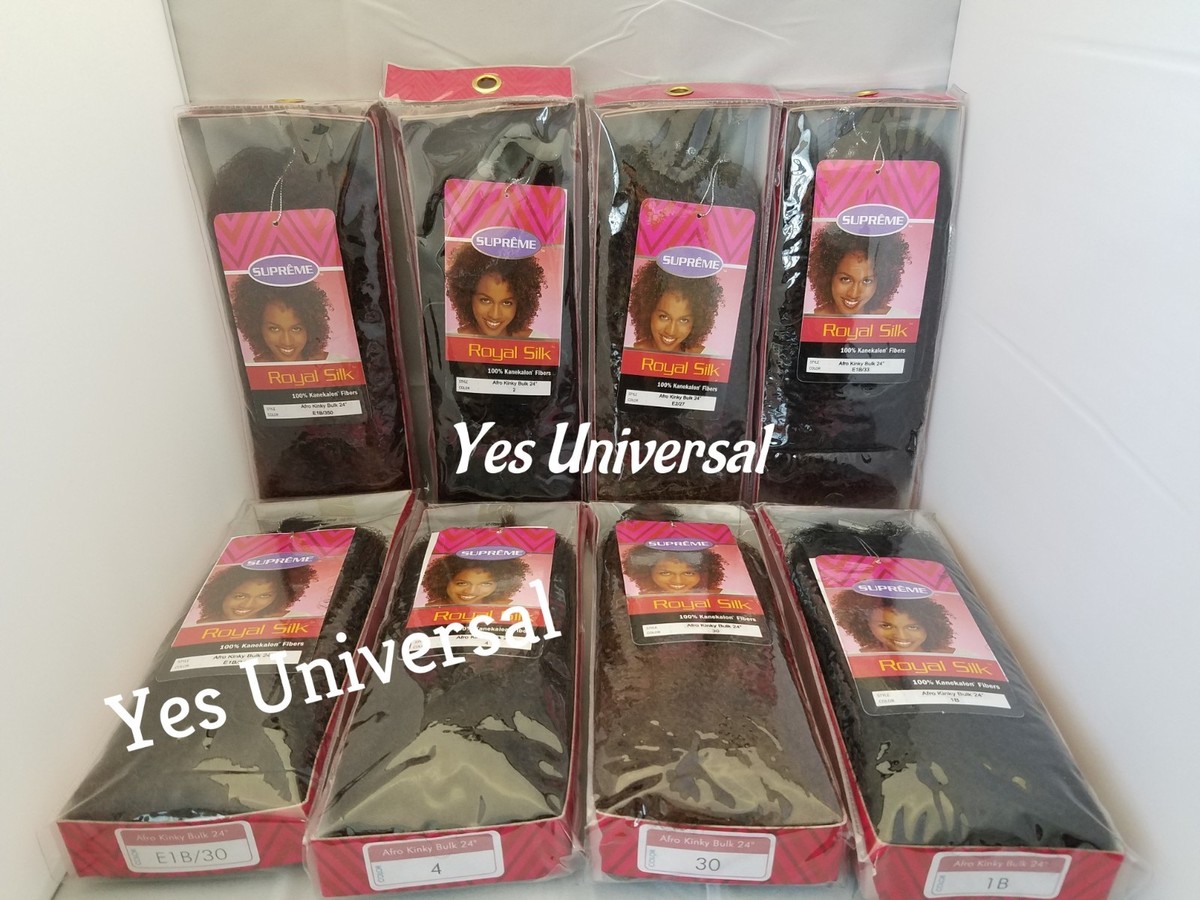 Supreme Royal Silk Collection Afro Kinky Bulk 24