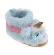 Wonder Nation Toddler Girls Size 2 Fuzzy Critter Unicorn Boots Soft Plush Shoes