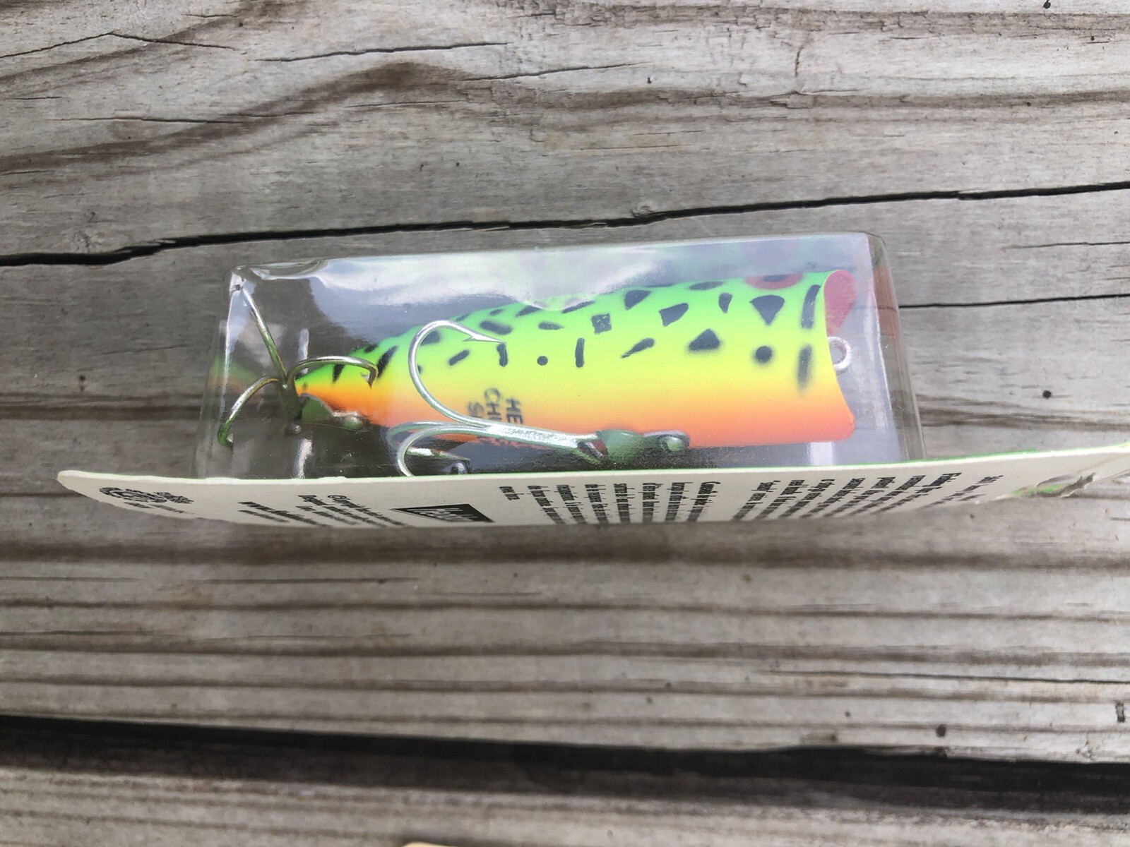 Heddon Chugger Spook X9540 GRA Topwater Lures Green Crawdad - NEW NOS - Image 2