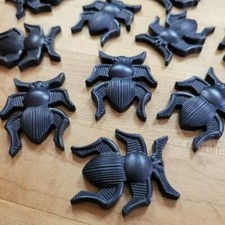 Black Tessera Perpetual Puzzle Beetle Scarab Plastic Bugs 2 Inch Replacement Pie