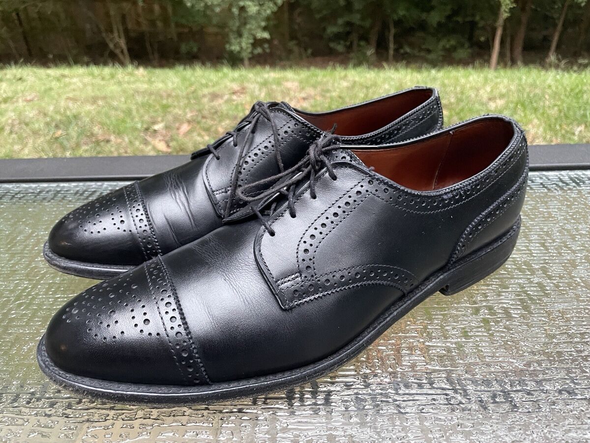 Allen Edmonds Sanford Men's Size 11.5 B Black Leathe Cap Toe Allen Edmonds Sanford Men's Size 11.5 B Black Leathe Cap Toe