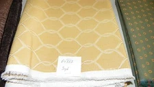 Gold Weave Print Fabric / Upholstery Fabric 1 Yard  F1333