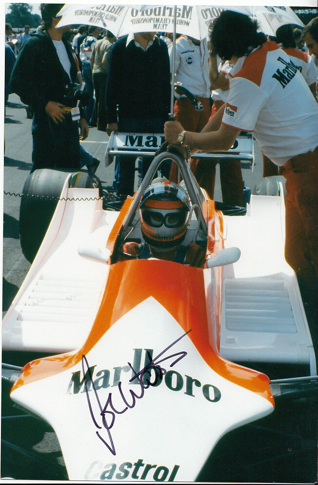 John Watson Hand Signed Today's only Marlboro Photo cheap McLaren Team 3. 9x6