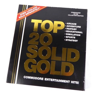 Commodore 64 Disk C64 in OVP -- TOP 20 SOLID GOLD (Cosmi) -- C64 Azted Challenge