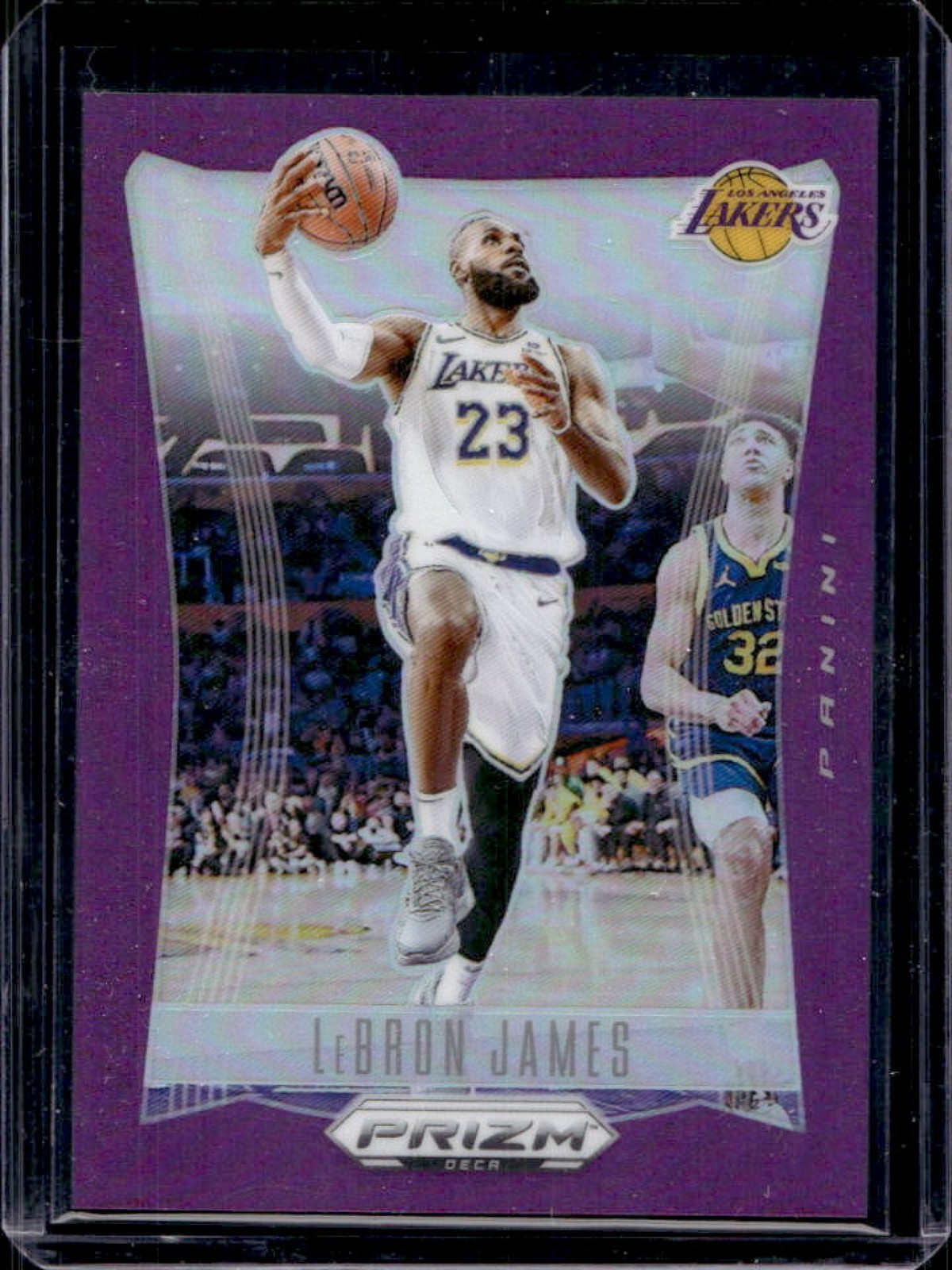 2023-24 Prizm Deca LeBron James Purple #87/99 Lakers
