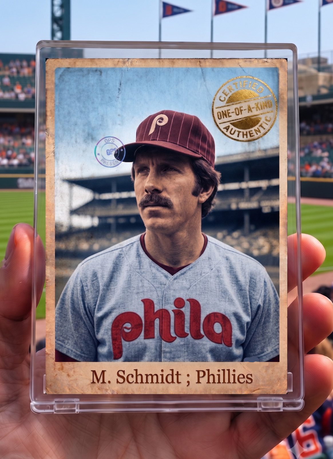 Custom Mixed-Media ACEO Art Card Original Athlete Illustration Mike Schmidt