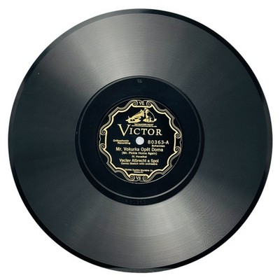 Victor 80363 78RPM Czech Bohemian Vaclav Albrecht Mr Vokurka Comic Sketch 10 