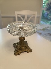 vintage glass ashtray large