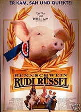 Rennschwein Rudi Rüssel - Filmplakat 120x80cm gerollt