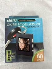 New SHIFT3 Digital Photo Album with Keychain USB 2.0 Rechargeable 60 Images