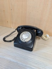 Vintage Black Rotary Dial Telephone 746 Model Retro Home Decor Collectable