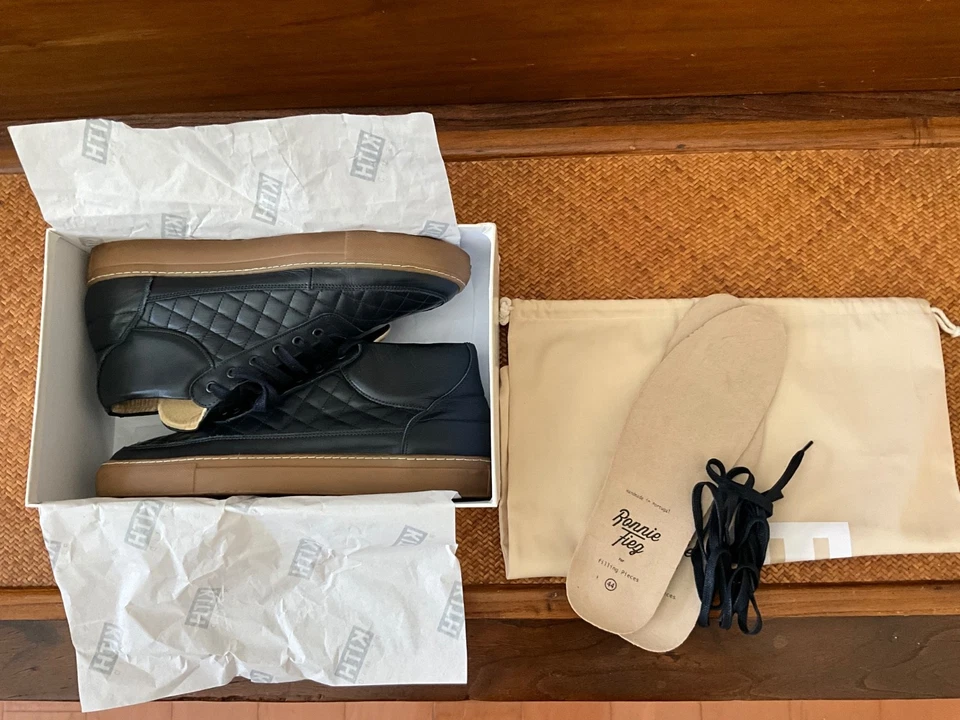 Kith Ronnie Fieg x Piezas de Relleno Acolchadas, Azul Marino Talla 44 EU US 10.5 992 993 990v6 Foto 2 de 4