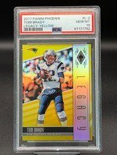 2017 Panini Phoenix #L-2 TOM BRADY Legacy YELLOW 18/25 PSA 10