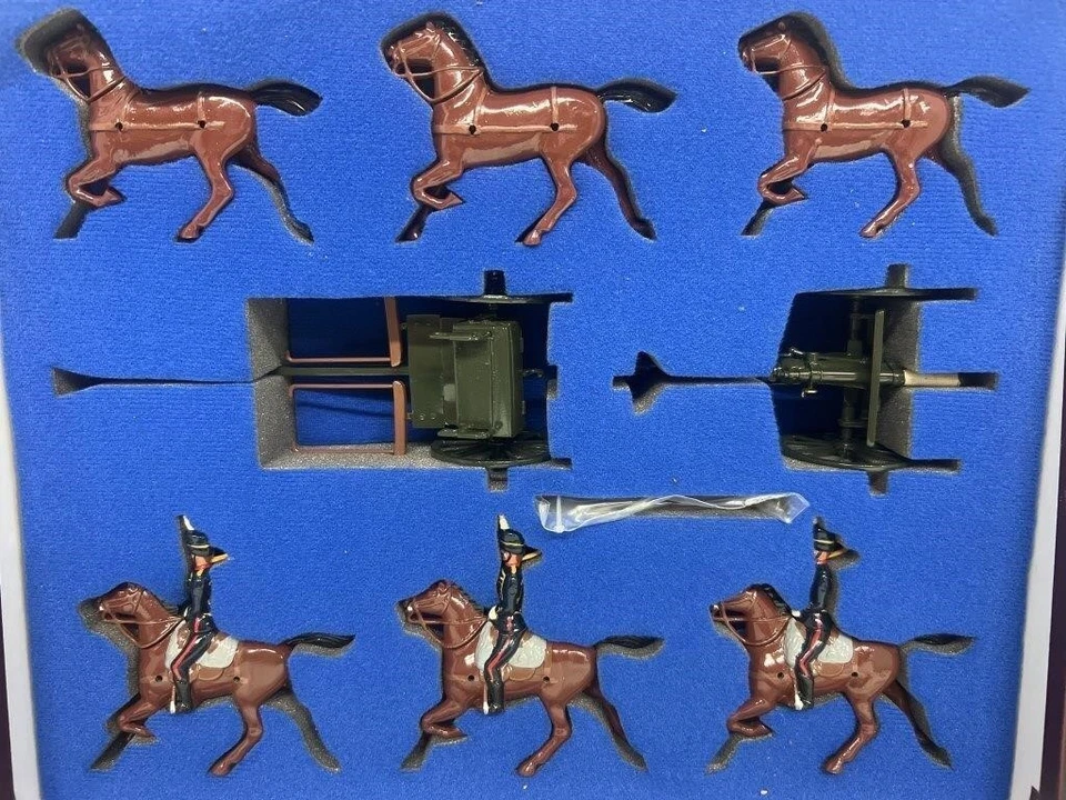 W. Britain 8825 Colección Centenario Equipo de Armas Caballo Real Artillería Rey Tropa Foto 2 de 4
