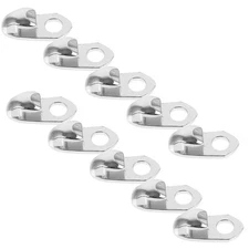 20 Pcs Shoelace Connectors Boot Hooks for Laces Outdoor Buckle Metal