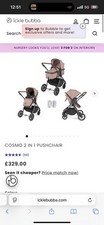 Ickle Bubba Cosmo Baby Pushchair Pram Stroller from Birth