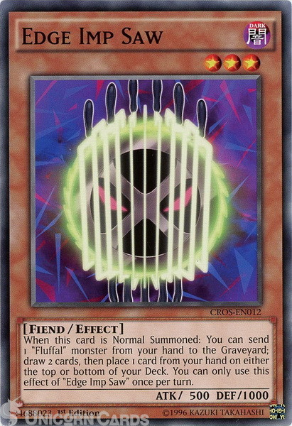 CROS-EN012 Edge Imp Saw : Common 1st Edition Mint YuGiOh Card