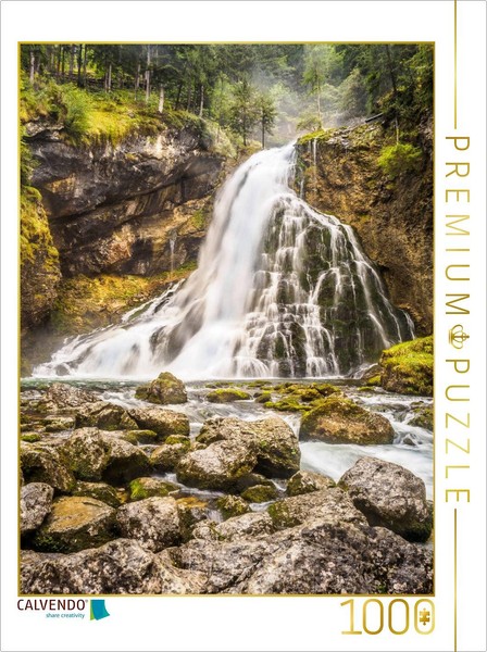 Calvendo Puzzle Der Gollinger Wasserfall | 1000 Teile Lege-GrößE 64X48Cm Foto-Pu-image