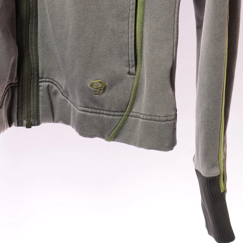 Chaqueta Mountain Hardwear Mujer Gris Medio Cremallera Completa Con Capucha Agujeros para los Pulgares Exterior Foto 3 de 4