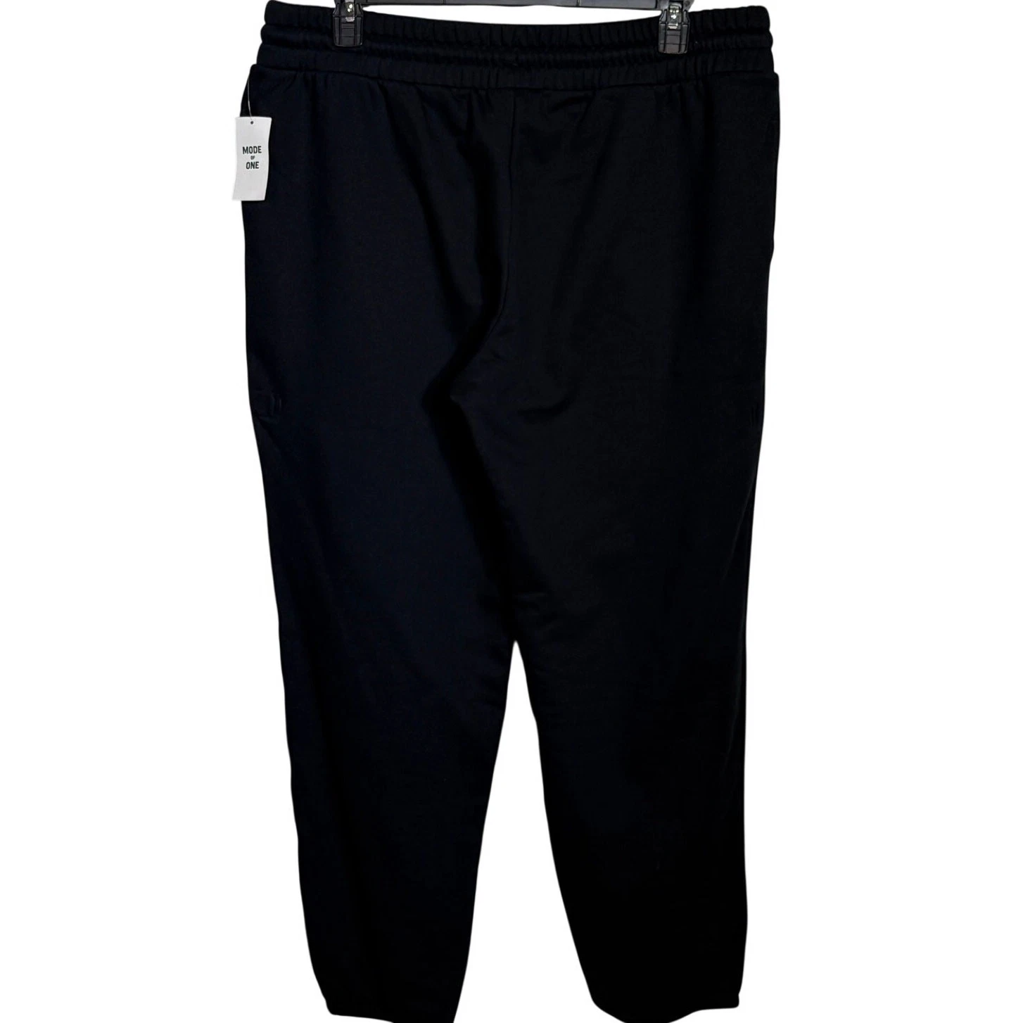 Mode of One Men's Regular-Fit Fleece Joggers, Deep Black XXL $60