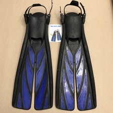 Atomic Aquatics Split Fin Diving Scuba Fins Adult Medium Blue