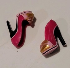 Rainbow High Pink & Gold Platform Heels Repla...