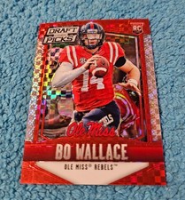 2015 Panini Prizm Draft Picks Rookie Bo Wallace Ole Miss Red Power #156