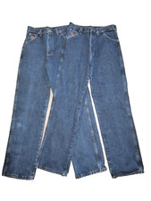 Lot of 2 Wrangler 20X Boys 16 Regular Jeans 22BWXSN Blue Denim Adj Waist 27x29.5