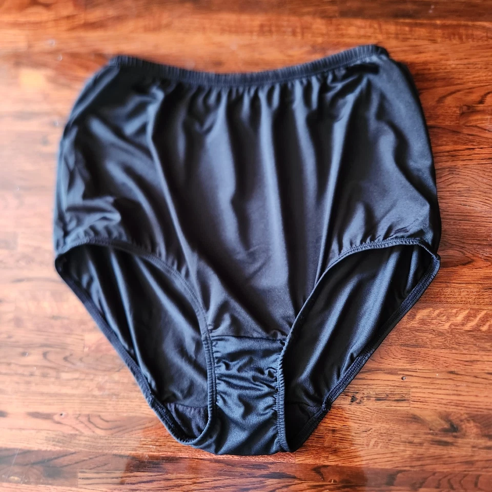 Calzoncillos Olga By Warner's Without A Stitch de microfibra negros talla 7 bragas grandes Foto 2 de 4