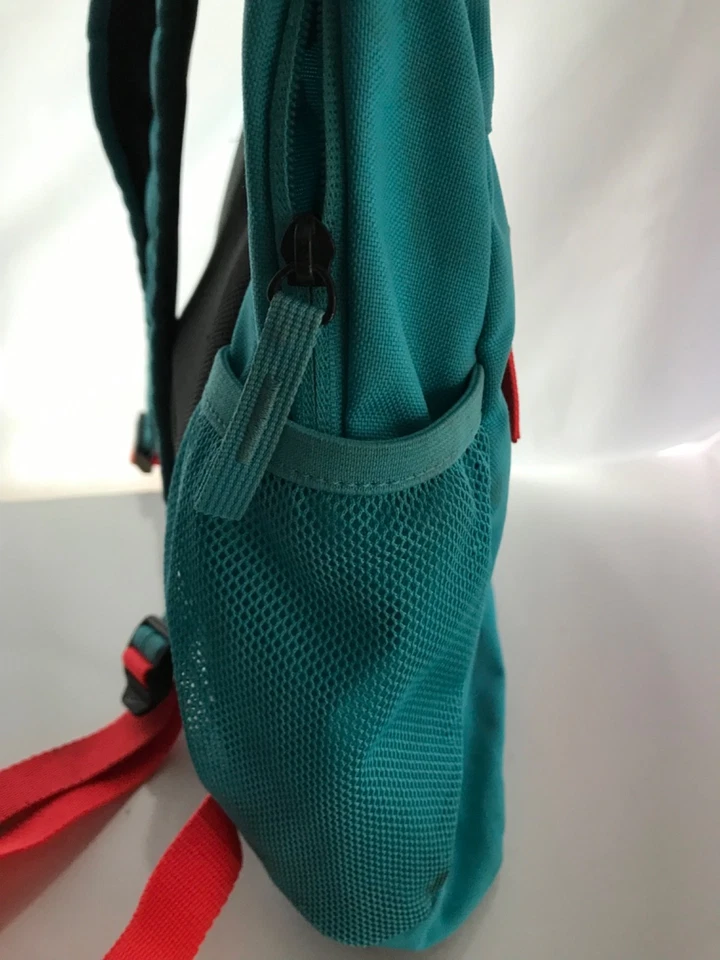 Youth Kids Nike Elemental Graphic Backpack Teal/Neon Orange Hipster Bag Retro - Image 3 of 4