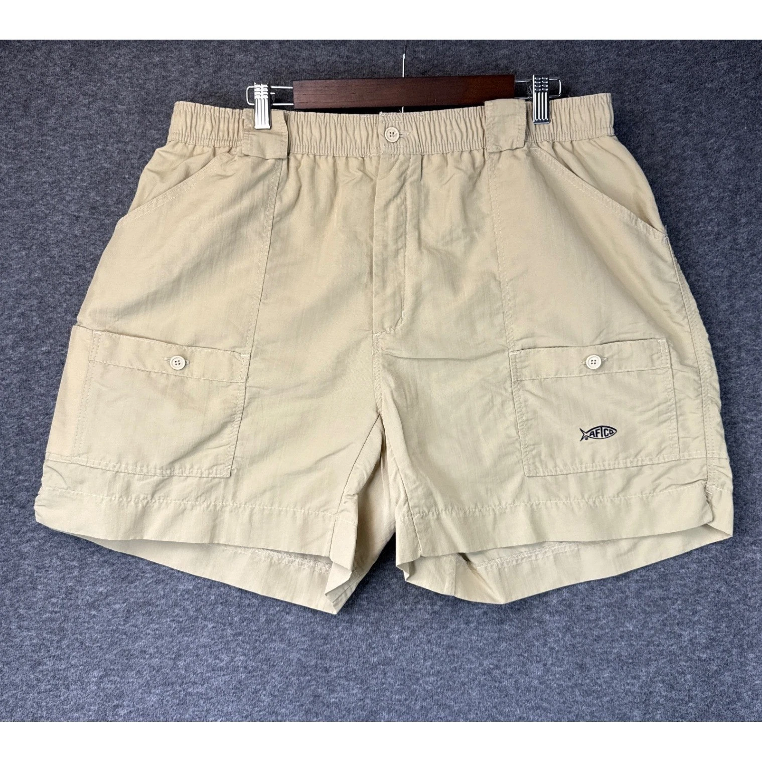 AFTCO Khaki Nylon Original Fishing Shorts Mens Size 42 Quick Dry Performance EUC
Opens in a new wind
