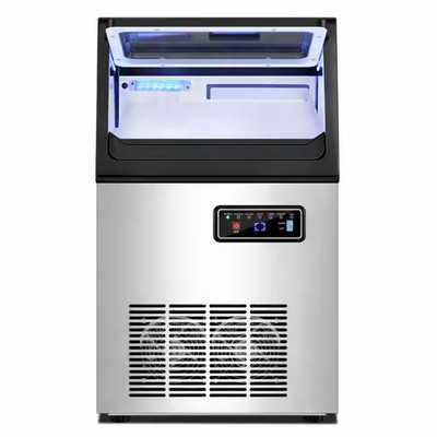 13.78 In. Commercial Stainless Steel Nugget Ice Maker-Produces 100 Lbs. /24 Hour